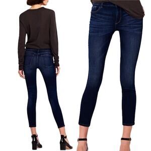 DL1961 Jeans High Rise Margeaux Instasculpt Ankle Stretch Skinny Denim Dark Wash